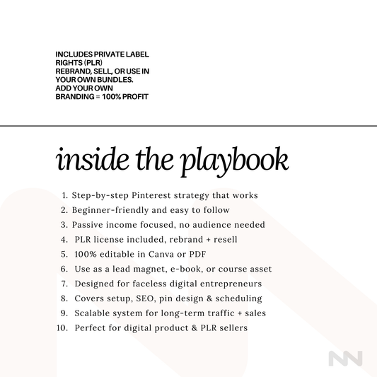 Pinterest Money Making Playbook